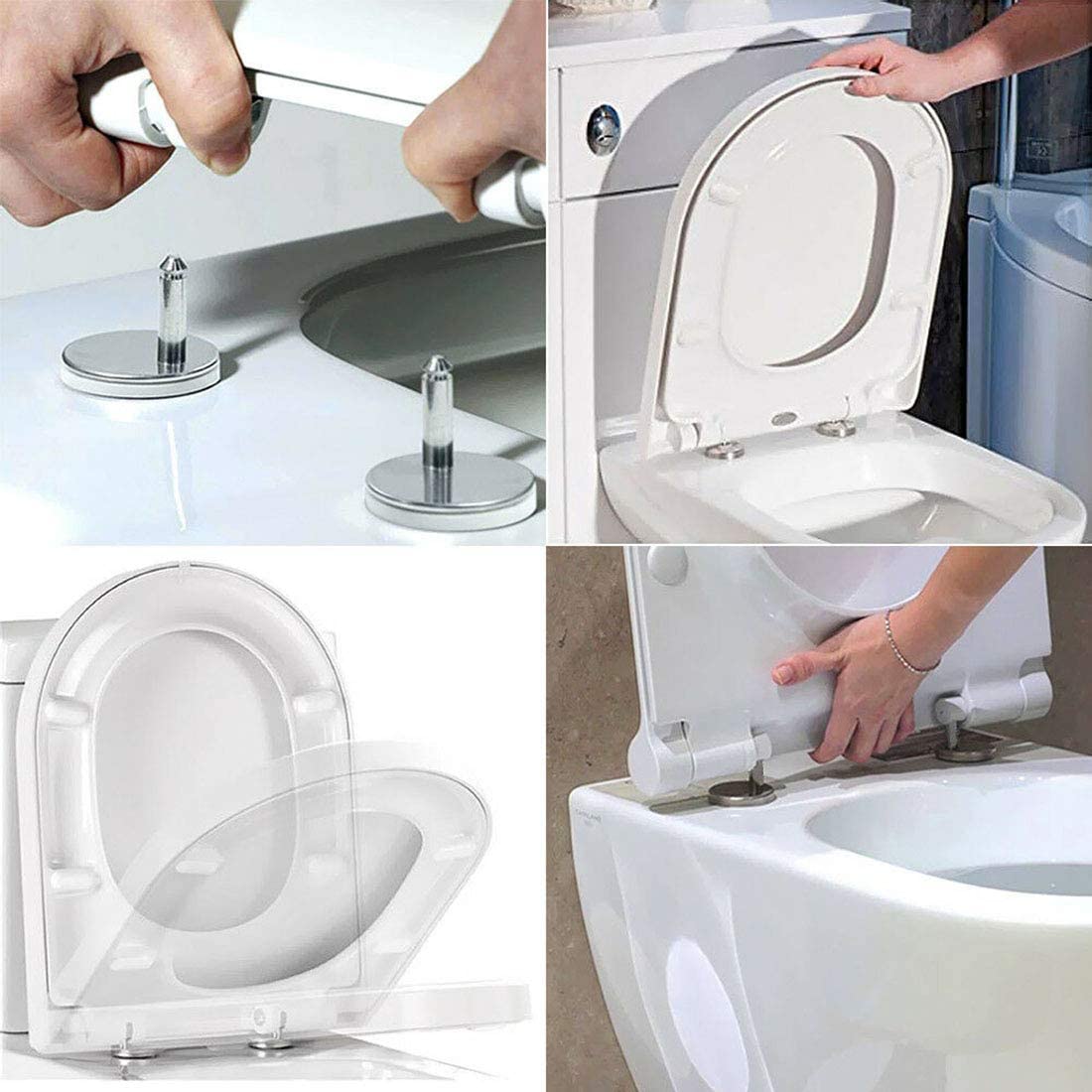 4PC Pare-chocs De Siège De Toilette Fort Adhésif Universel Kit ANTI